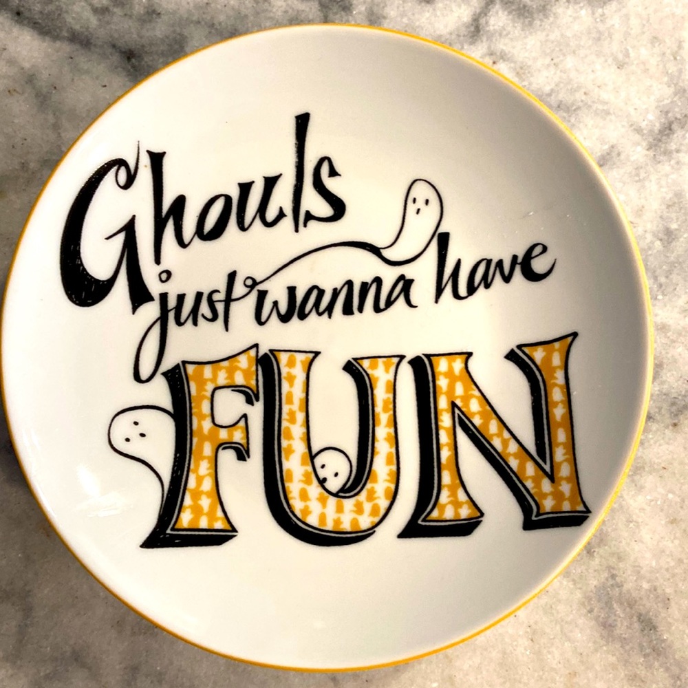 Ghouls just wanna have fun Halloween plates